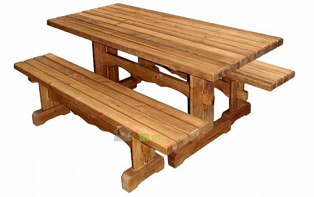 Набор мебели для отдыха БАН-01P стол 2 скамейки БАН-01P