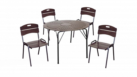 Набор мебели Толедо (круглый стол+4стула) 3721