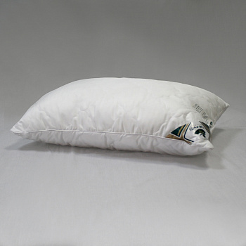 Подушка Natures «Кружевное облако» хлопковая средняя 50х68 см белая с кружевной отделкой