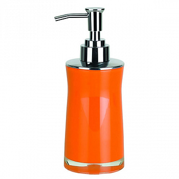 Емкость для жидкого мыла SYDNEY-ACRYL полиакрил 18,5х7 см оранжевая, Spirella, 1013627